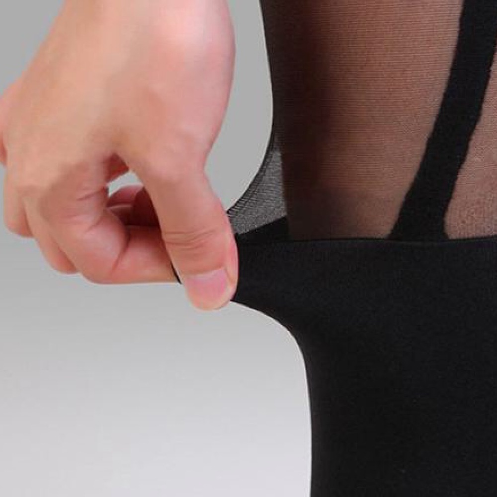 Sexy faux garter belt tights/nylons - Picture 2 of 4